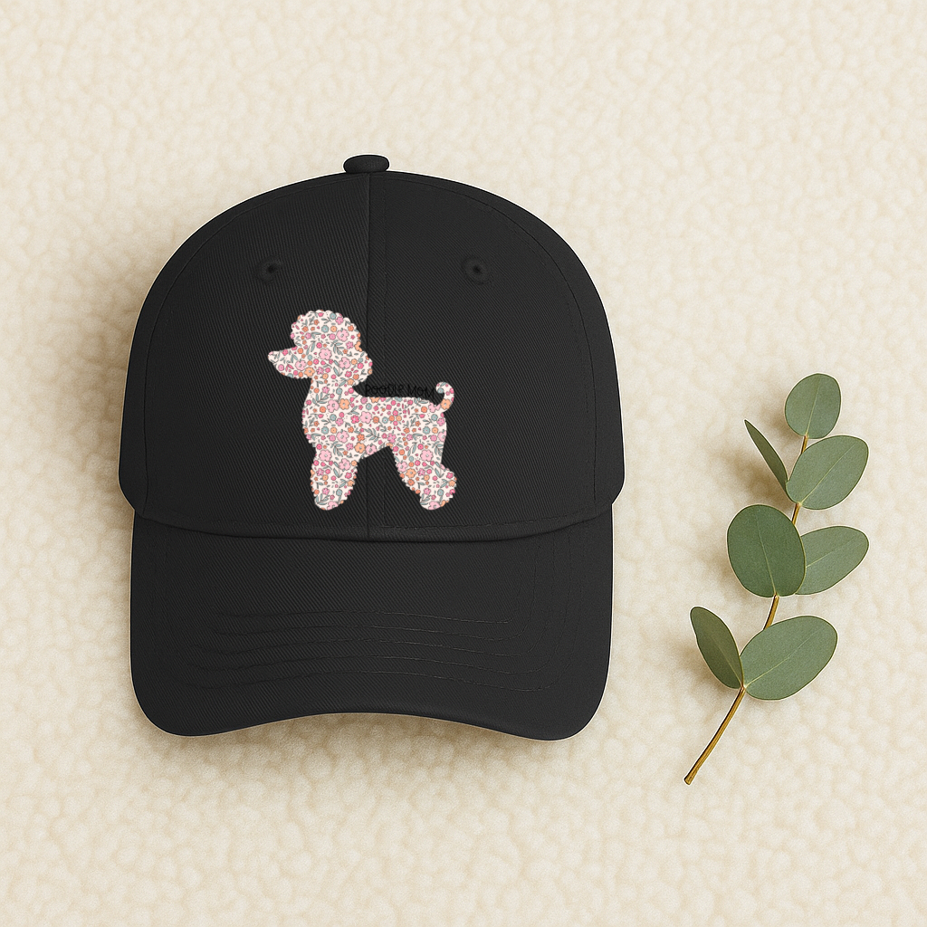 Bark & Bloom Hat: Poodle Mom
