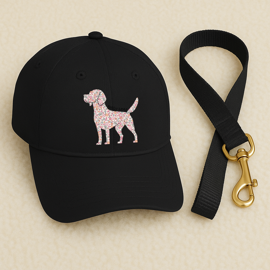 Bark & Bloom Hat: Beagle Hound Mom