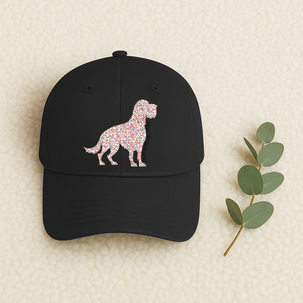 Bark & Bloom Hat: Bloodhound Mom