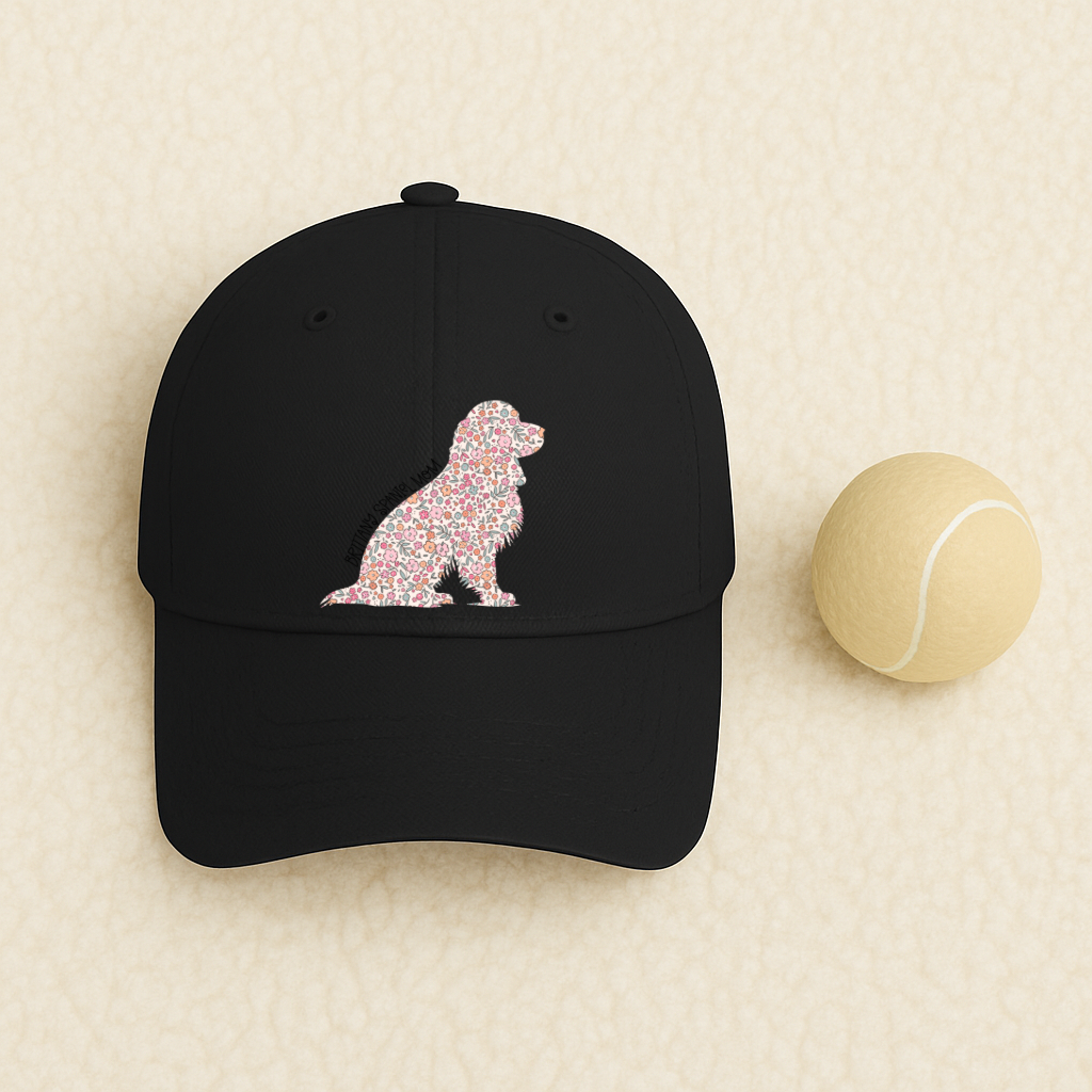 Bark & Bloom Hat: Brittany Spaniel Mom