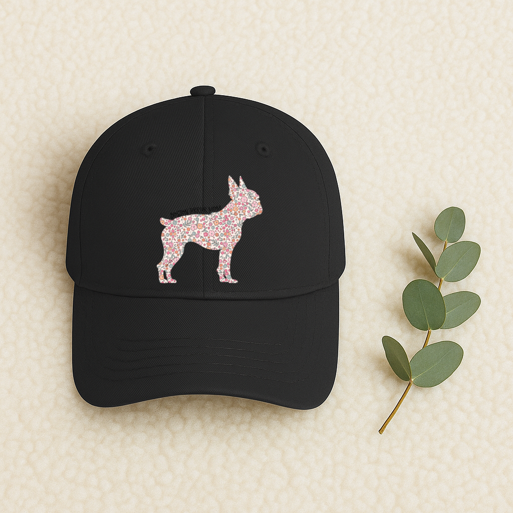 Bark & Bloom Hat: Boston Terrier Mom