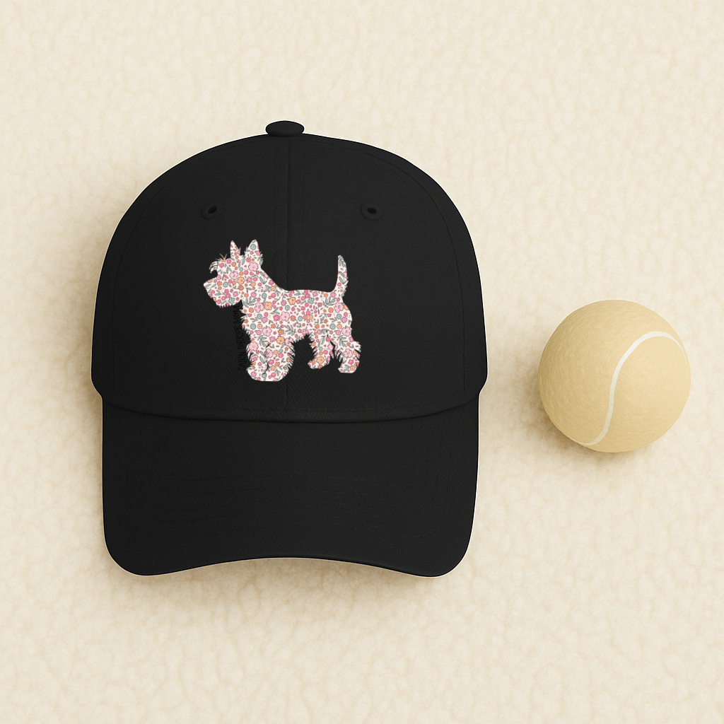 Bark & Bloom Hat: Cairn Terrier Mom