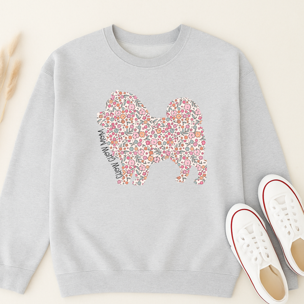 Bark & Bloom Crewneck: Chow Chow Mom