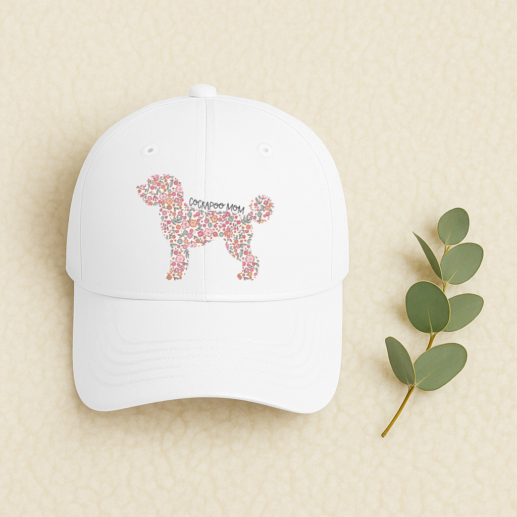 Bark & Bloom Hat: Cockapoo Mom