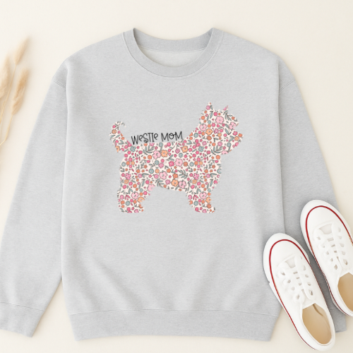 Bark & Bloom Crewneck: Westie Mom