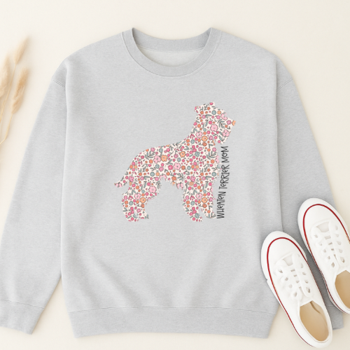 Bark & Bloom Crewneck: Wheaten Terrier Mom