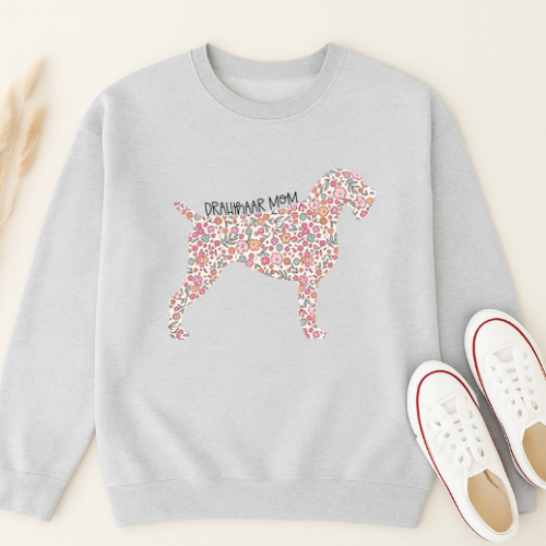 Bark & Bloom Crewneck: Drahthaar Mom