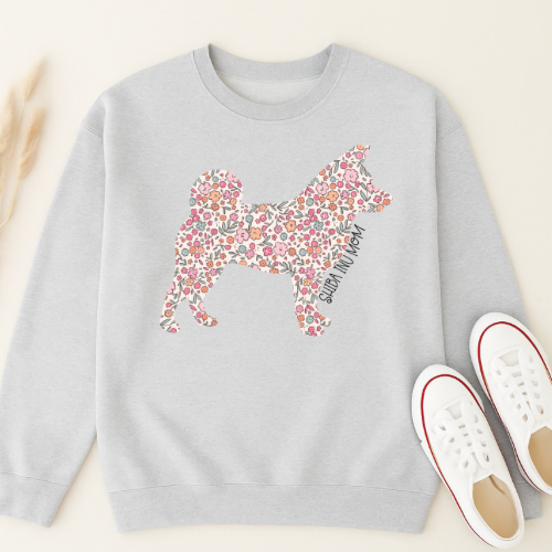 Bark & Bloom Crewneck: Shiba Inu Mom