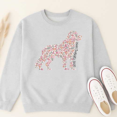 Bark & Bloom Crewneck: Great Pyrenees Mom