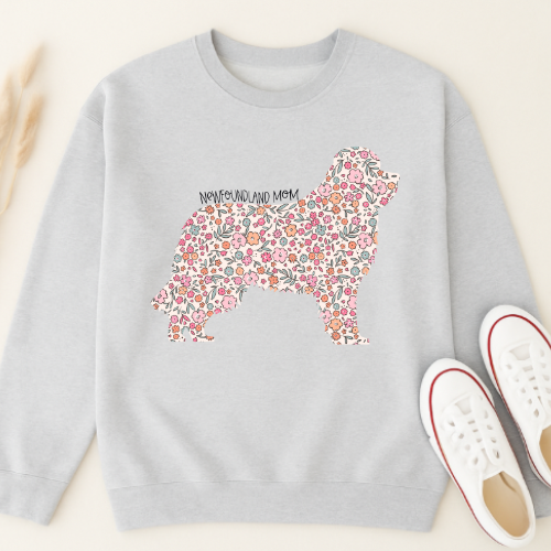 Bark & Bloom Crewneck: Newfoundland Mom