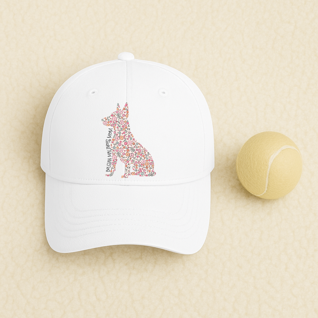 Bark & Bloom Hat: Belgian Malinois Mom