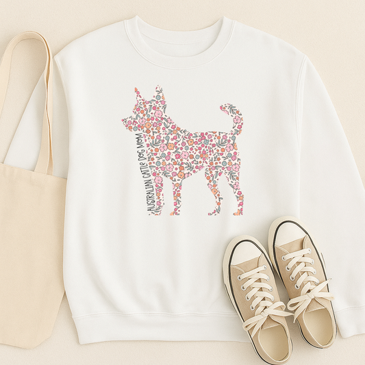 Bark & Bloom Crewneck: Australian Cattle Dog Mom