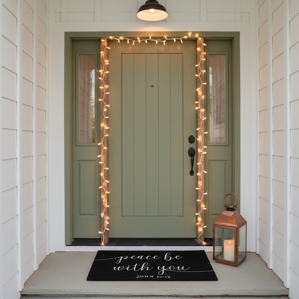 PEACE BE WITH YOU | Scripture Doormat