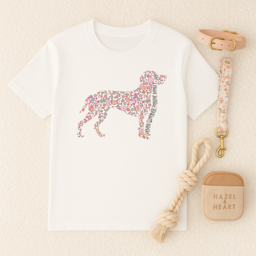 Bark & Bloom T-shirt: German Shorthaired Pointer Mom