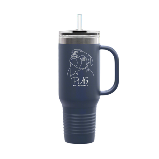 Pug Mom - 40oz Hazel Tumbler