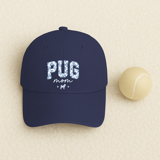 Varsity Hat: Pug Mom