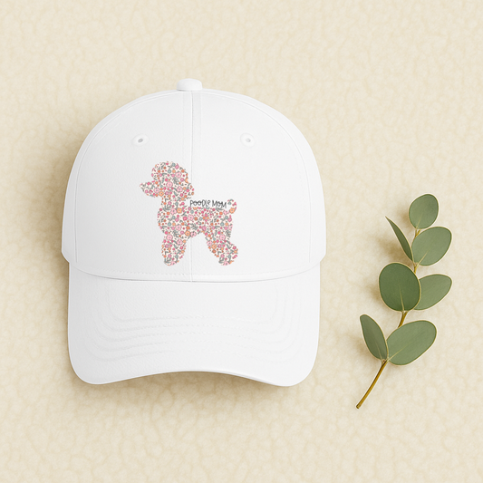 Bark & Bloom Hat: Poodle Mom