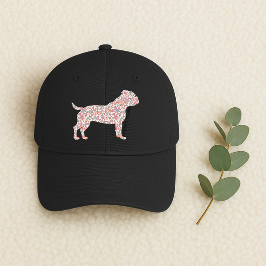 Bark & Bloom Hat: American Bulldog Mom