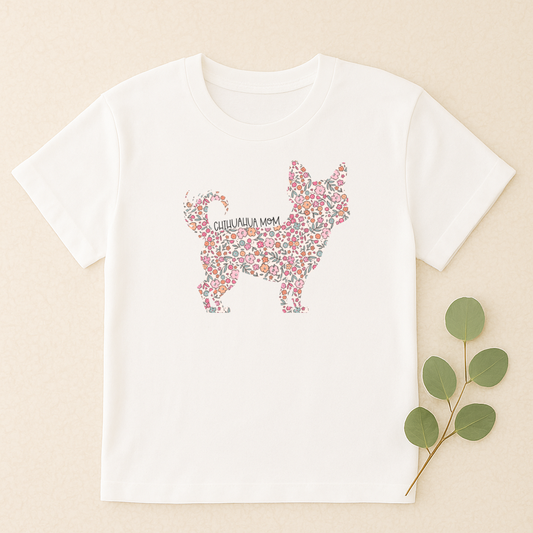 Bark & Bloom T-shirt: Chihuahua Mom