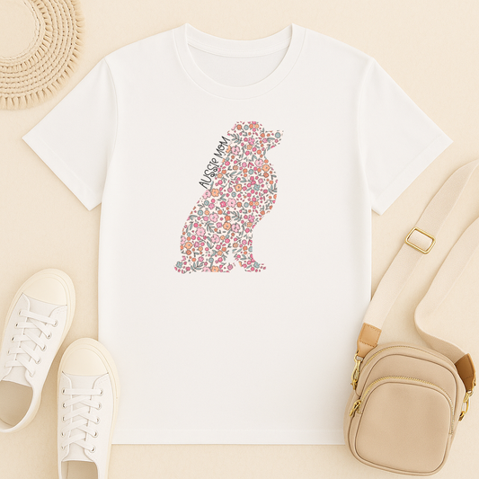 Bark & Bloom T-shirt: Aussie Mom