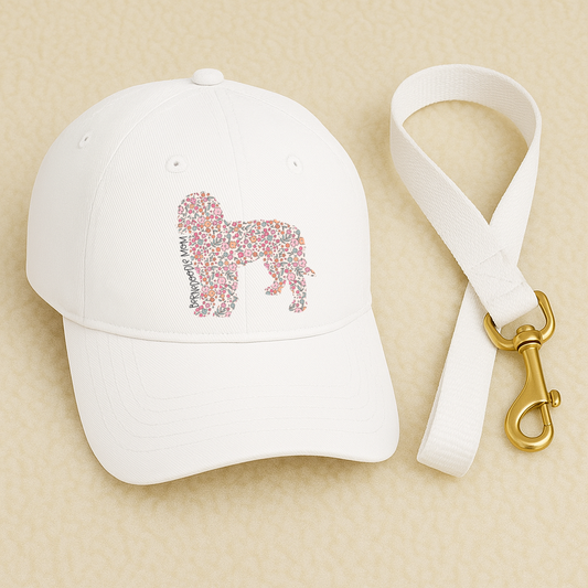Bark & Bloom Hat: Bernedoodle Mom