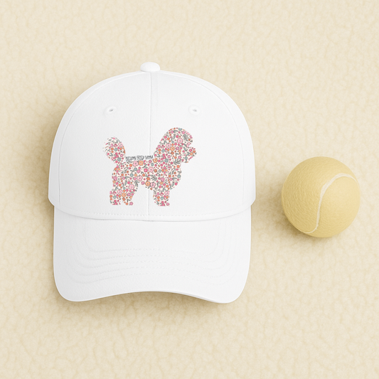 Bark & Bloom Hat: Bichon Frise Mom