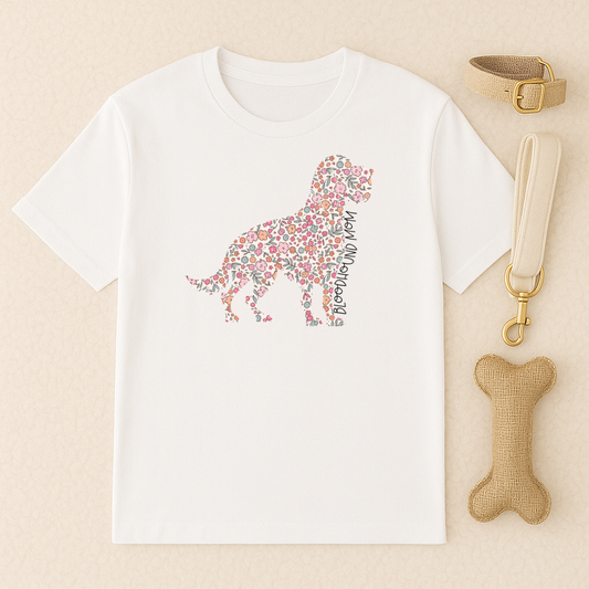 Bark & Bloom T-shirt: Bloodhound Mom
