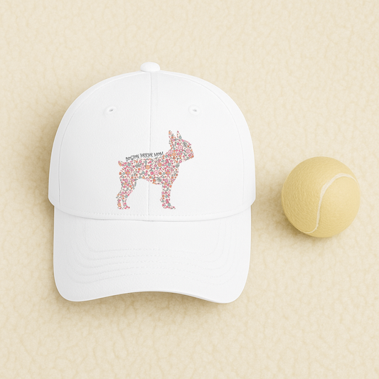 Bark & Bloom Hat: Boston Terrier Mom