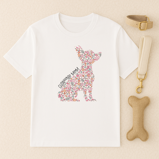 Bark & Bloom T-shirt: Chiweenie Mom
