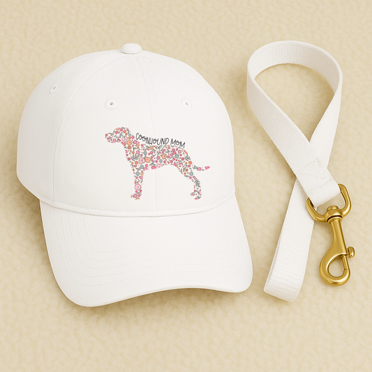 Bark & Bloom Hat: Coonhound Mom
