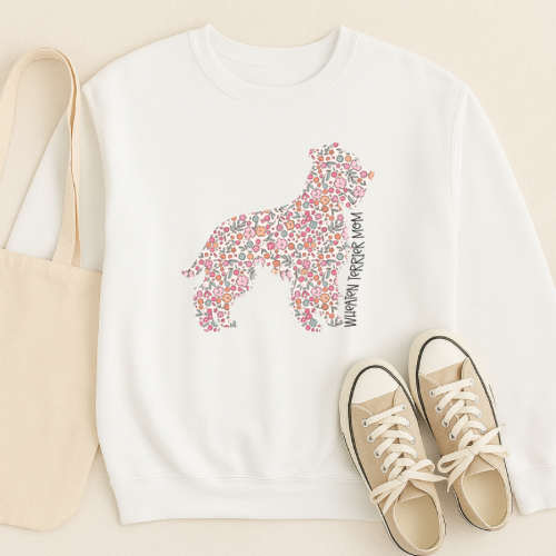 Bark & Bloom Crewneck: Wheaten Terrier Mom