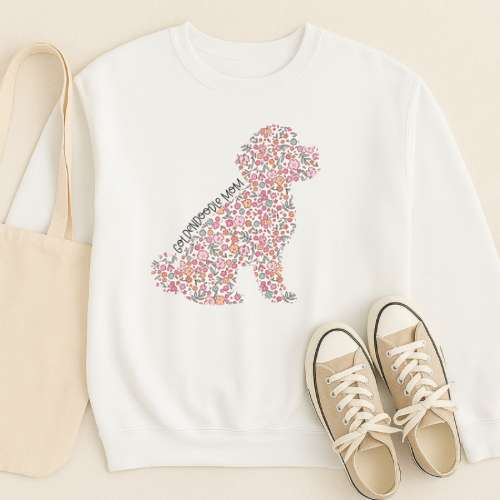 Bark & Bloom Crewneck: Goldendoodle Mom