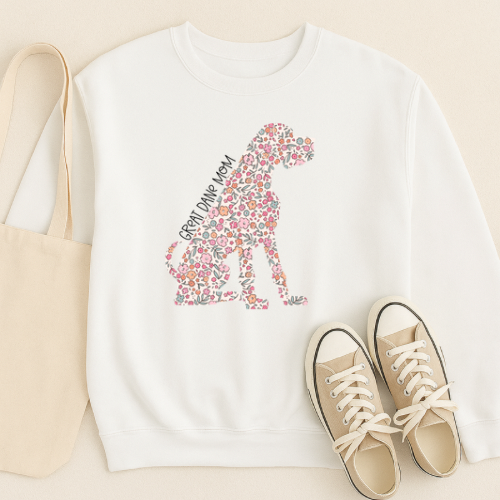 Bark & Bloom Crewneck: Great Dane Mom