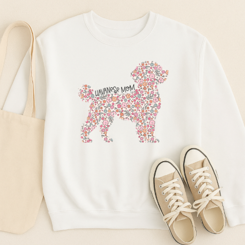 Bark & Bloom Crewneck: Havanese Mom