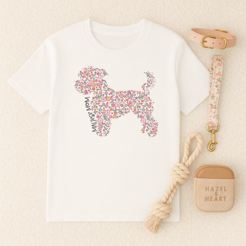 Bark & Bloom T-shirt: Maltese Mom